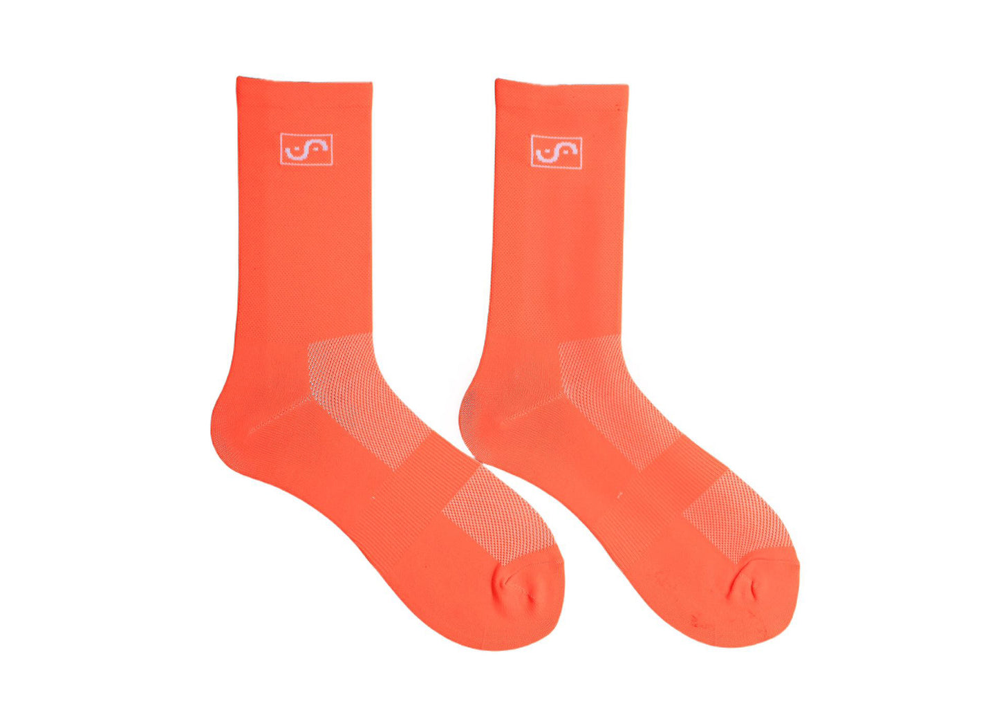 Orange Crew Socks