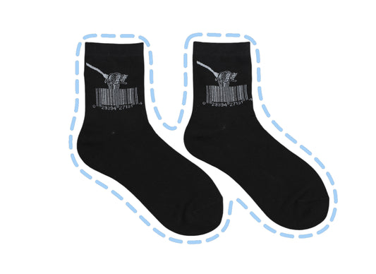 Barcode Noodles Socks - 2 Packs