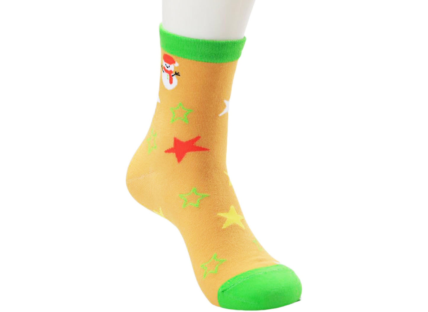 Snowy Star Cheer Socks