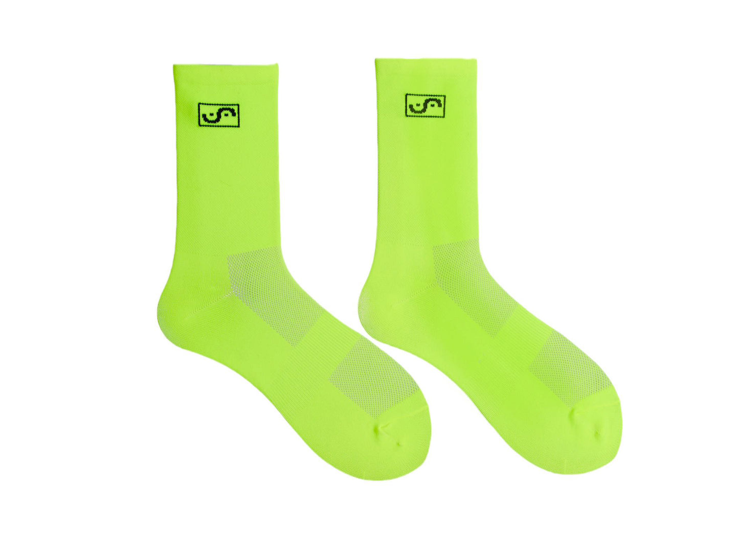 Bright Yellow Crew Socks