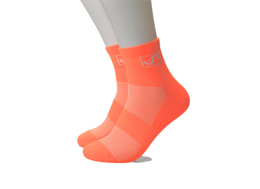 Orange Quarter Socks