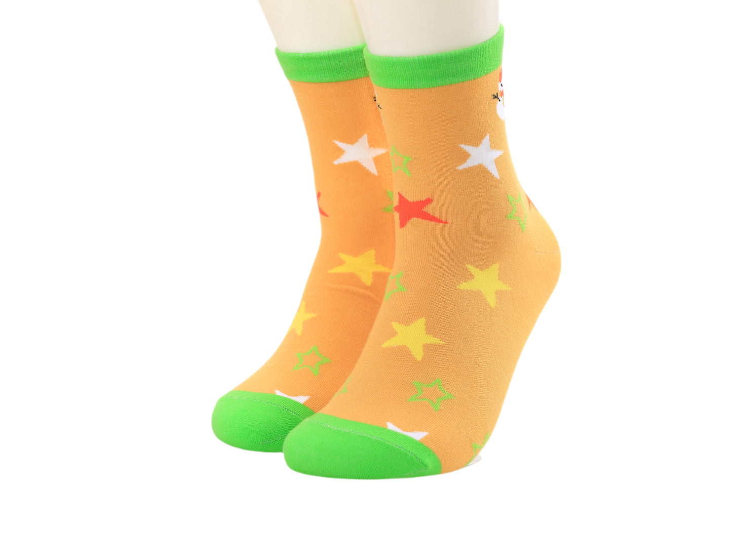 Snowy Star Cheer Socks