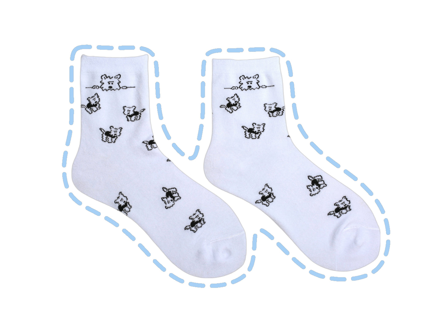 All-Over Dog Pattern - 2 Packs