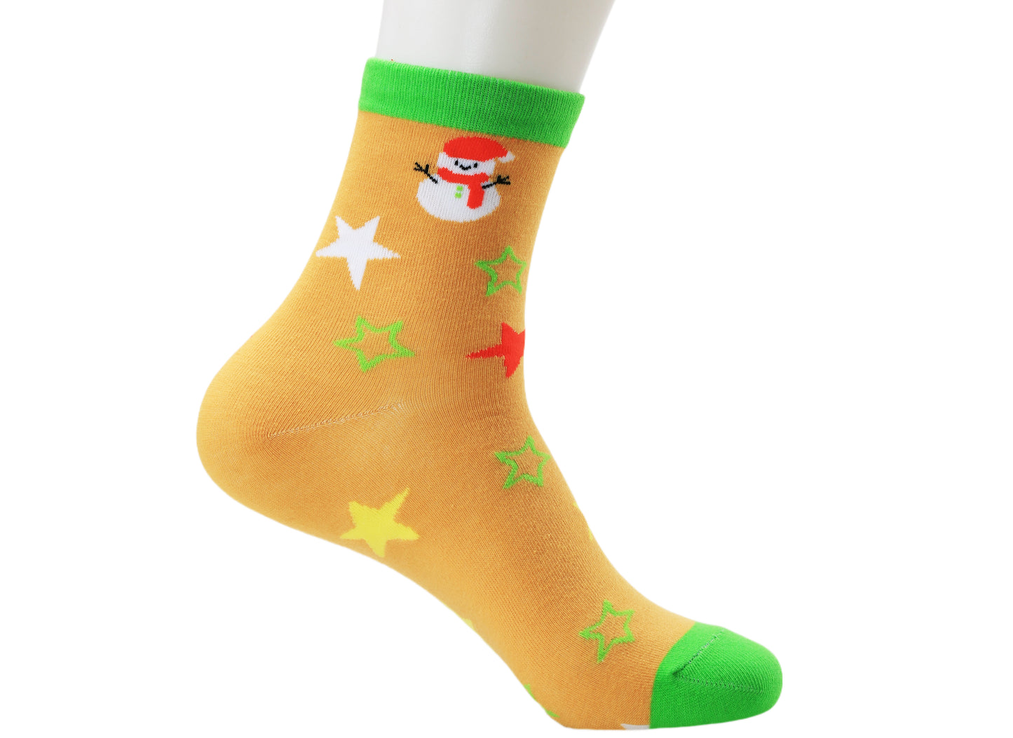 Snowy Star Cheer Socks